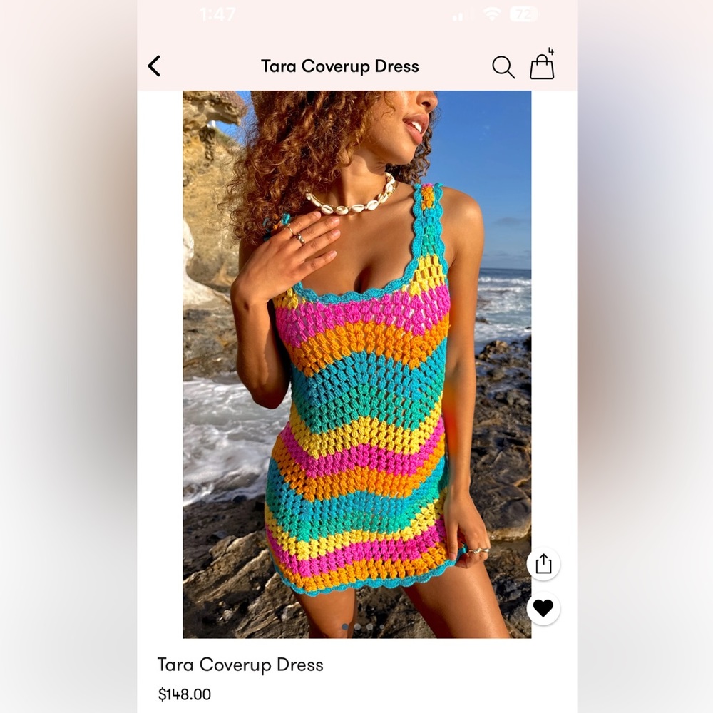 Show Me Your Mumu Tara Crochet Coverup Dress